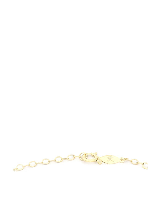 Kids Bracelet Made of Gilded Silver with Cross & Crown