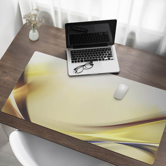 Vinyl Desk Pad Thin Abstract Lines Print 120x60 cm