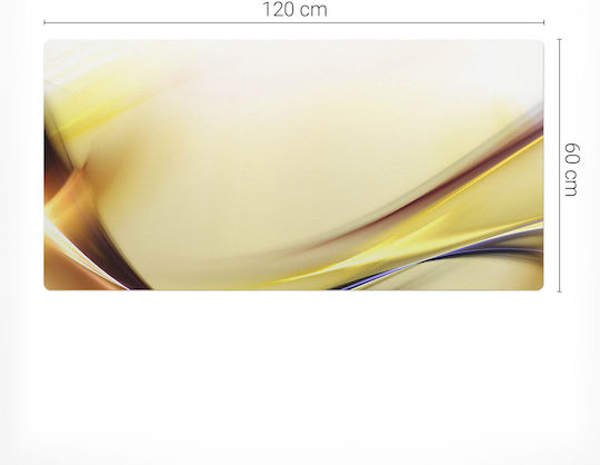 Vinyl Desk Pad Thin Abstract Lines Print 120x60 cm