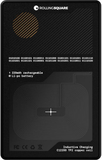 Rolling Square AirCard Pro Apple Find My Черен