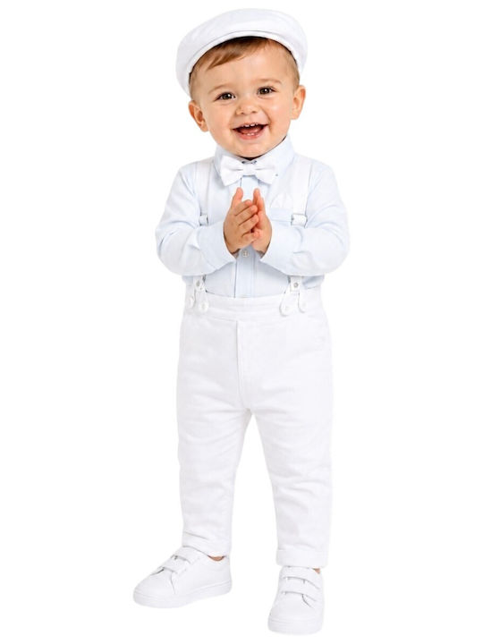 TakTakBaby Baptism Suit For Boy Light Blue 5 Pieces