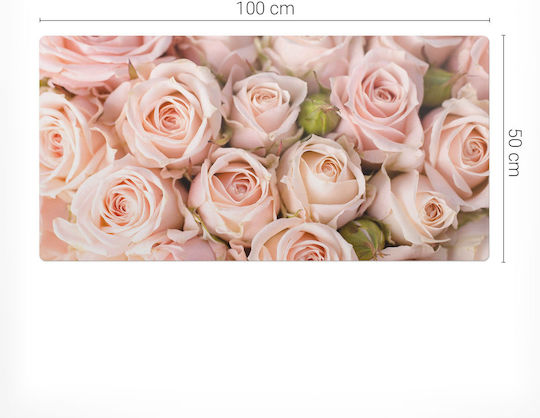Desk Pad Bouquet Of Roses Keyboard Accessory 100x50 Cm