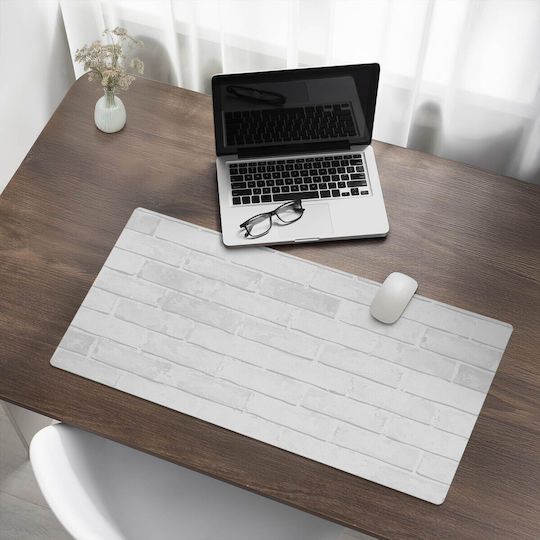 Covoraș Decorativ Pentru Birou Muncă Studiu Perete Cărămizi Retro 90x45 Cm