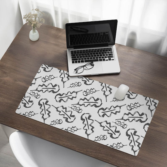 Covoraș Protecție Birou Tastatură Mouse Pad Foi Abstract 90x45 Cm