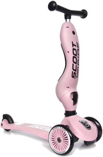 Scoot & Ride Kinderroller Highwaykick 1 & Kranos XXS Rosa 3-Rad mit LED-Beleuchtung für 5+ Jahre Rossa