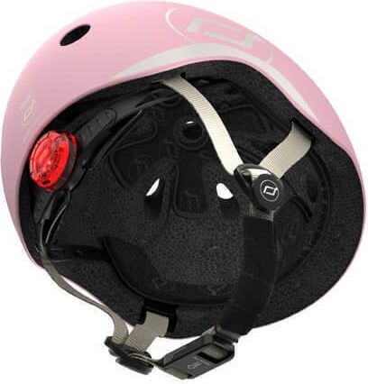 Scoot & Ride Kinderroller Highwaykick 1 & Kranos XXS Rosa 3-Rad mit LED-Beleuchtung für 5+ Jahre Rossa