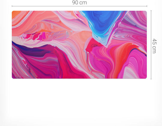 Desk Pad Keyboard Accessories Multicolored Abstract 90x45 Cm