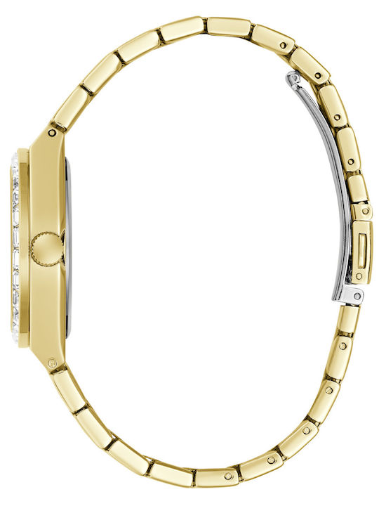 Guess Vera Womens Watch 32mm Battery Powered with Gold Metal Bracelet