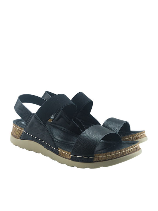 Women's Black Flat Sandals