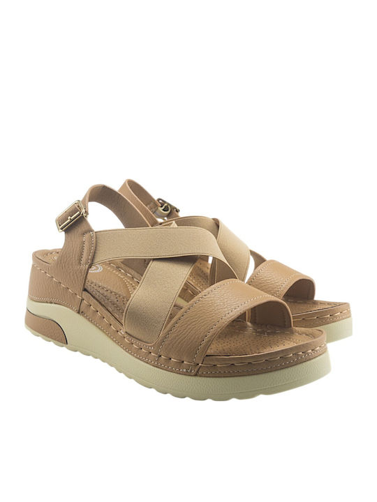 Women's Flat Sandals Beige