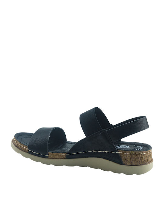Women's Black Flat Sandals