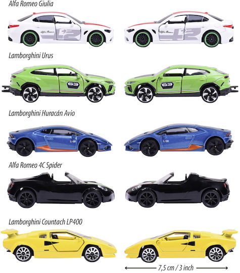 Majorette Car DREAM CARS ITALY 5-Piece Pack 1:64 1:64