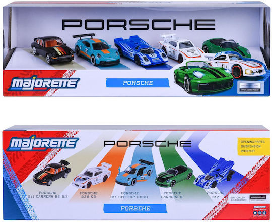 Majorette Αυτοκινητάκι PORSCHE 5-PACK 1:64 8502105002 1:64