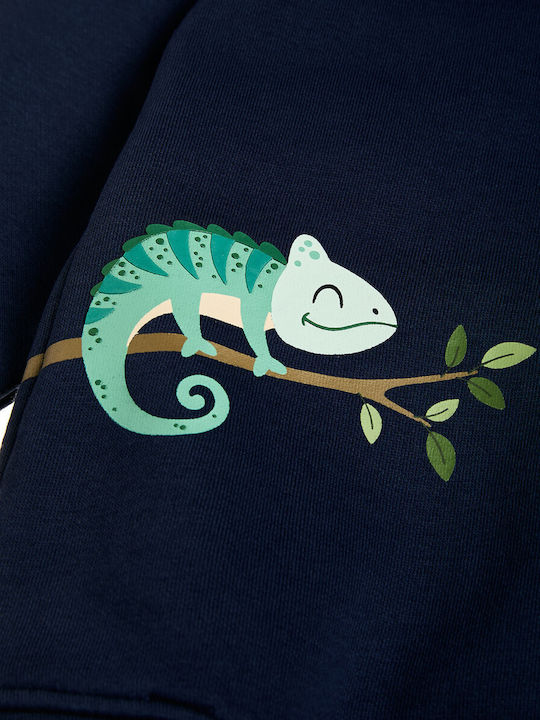Kids Sweatpants Set With Jacket Blue