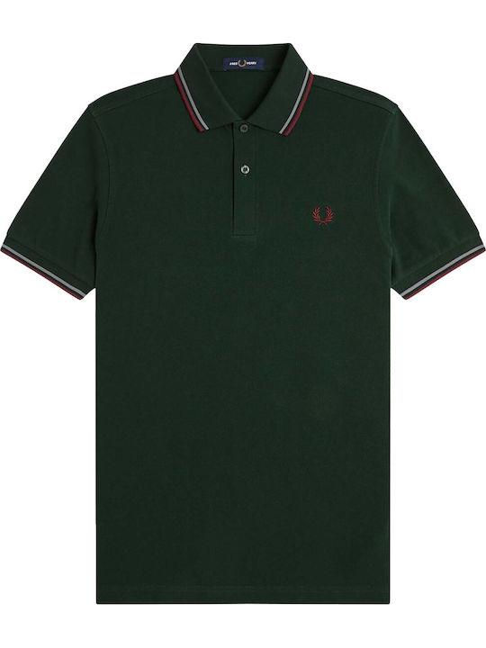 Twin Tipped Polo Herrenblusen Kurzarm Grüne