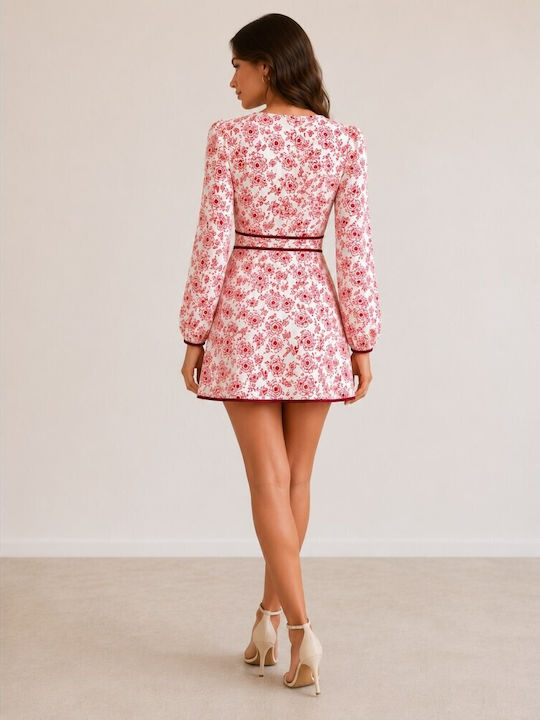 Summer Mini Shirt Dress Red