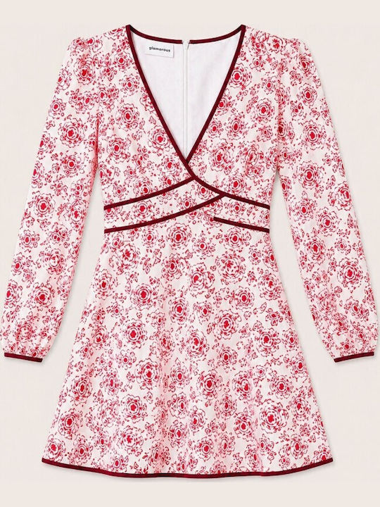 Summer Mini Shirt Dress Red