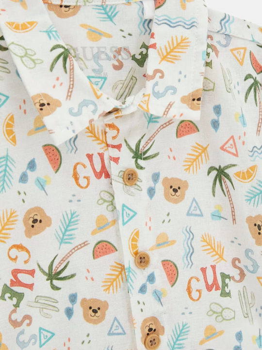 Kids Set with Shorts Summer 2 Pieces White