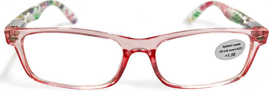 Optosquad Women Reading Glasses +3.25 In Pink Colour 7786-4