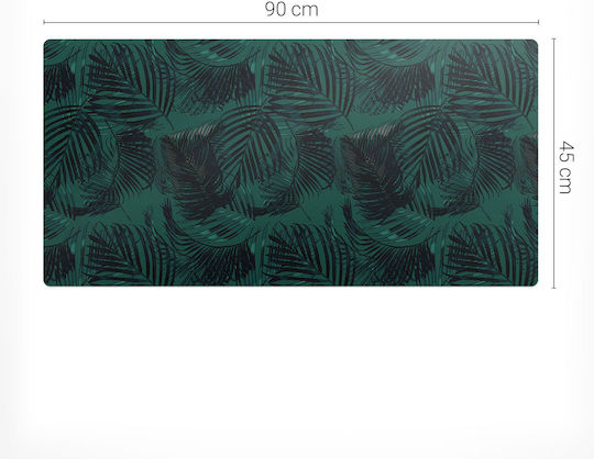 Schreibtischunterlagen Schutz Dekoratives Teppich Tisch Design Blätter Palmen 90x45 cm
