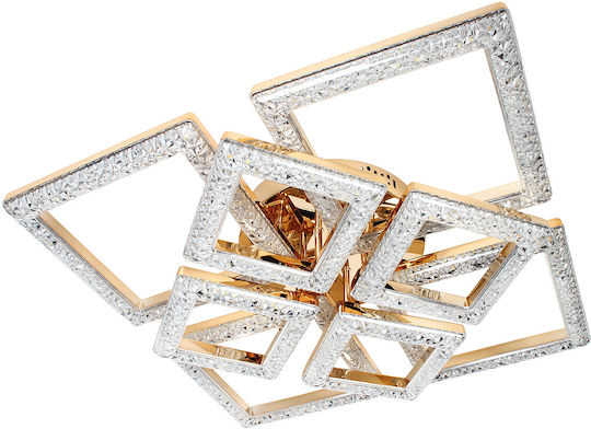Keskor Keskor Deckenleuchte 57cm Gold mit Integrierte LED