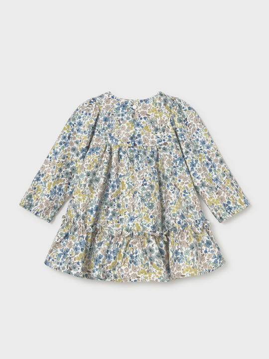 Mädchenkleid Samt Pistazie
