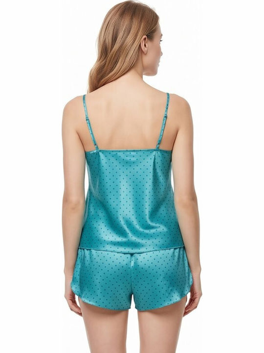 Jumelles Καλοκαιρινό Babydoll Σκουρα Σιελ