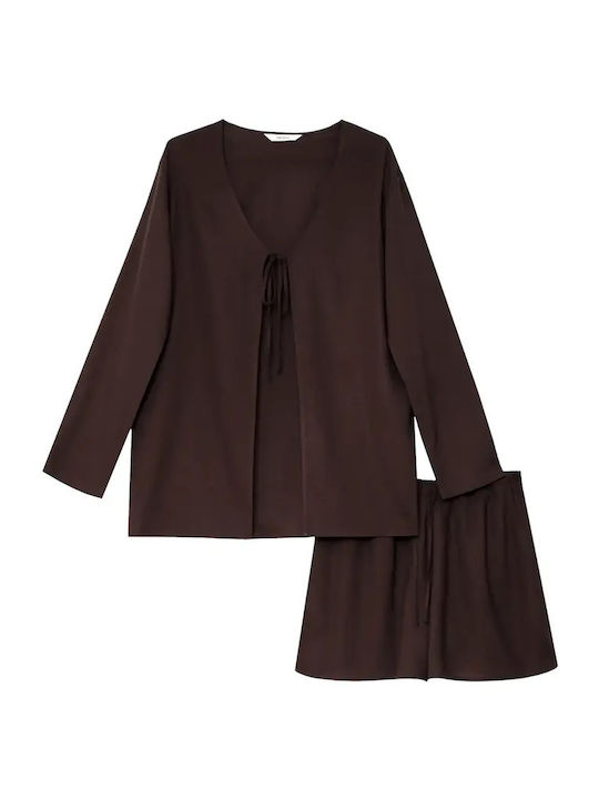 Aruelle Summer Women's Pyjamas Set Brown