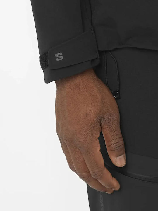 Waterproof and Windproof Black Jacket