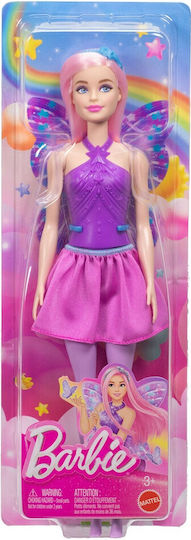 Barbie Fairy Ballerina Purple Dress & Pink Hair Doll For 3+ Years