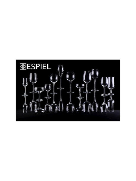 Espiel Set of Cocktail/Drinking White Wine Glasses in Honey Colour 3 Pieces