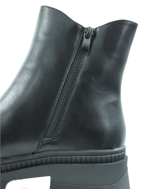Leather Women's Chelsea Ankle Boots Black
