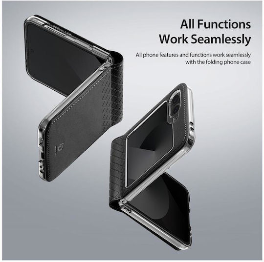 Dux Ducis Bril Задна корица Кожен Розов Galaxy Z Flip