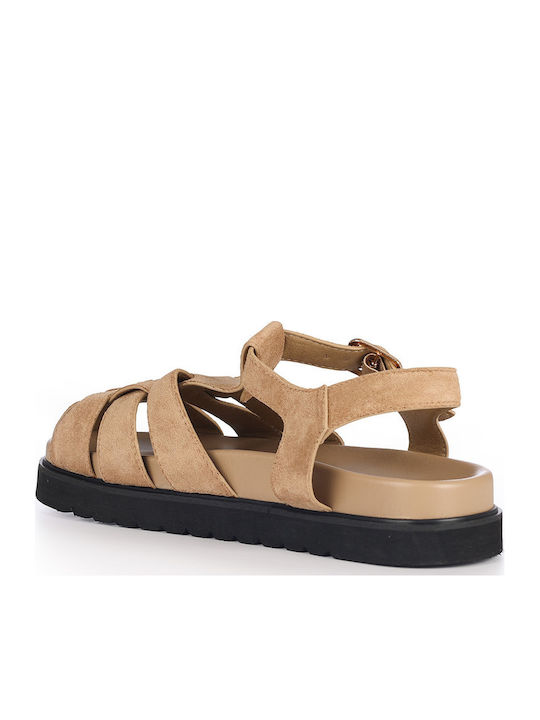 Sommer Damenplattformen Beige