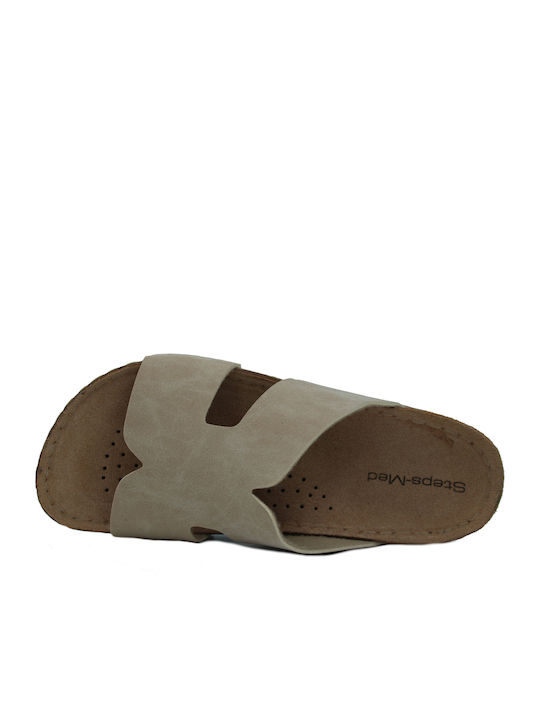 Anatomic Women's Summer Platforms in Slipper Style Beige