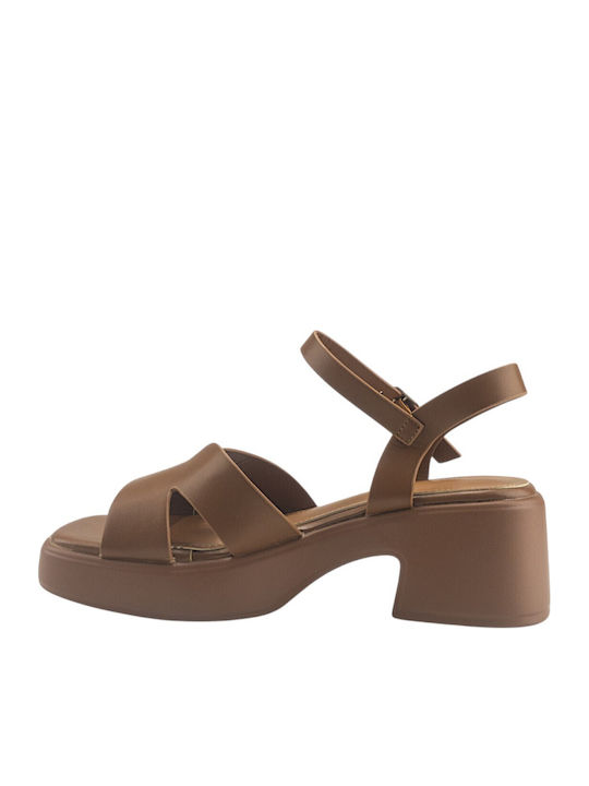 Damen Sandalen Braun