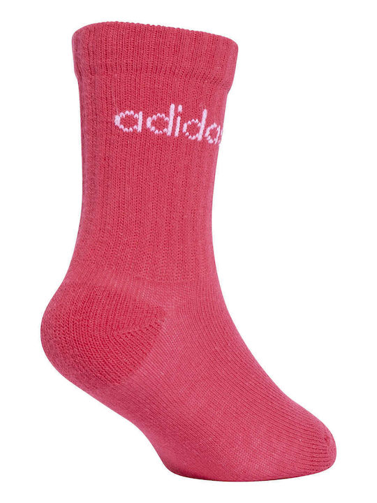 adidas Παιδικές Κάλτσες Ροζ 3 Ζευγάρια