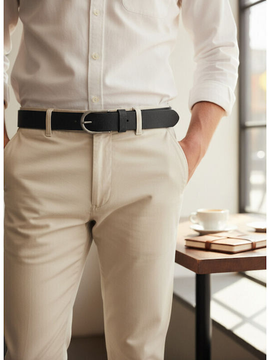Men's Leather Belt Black