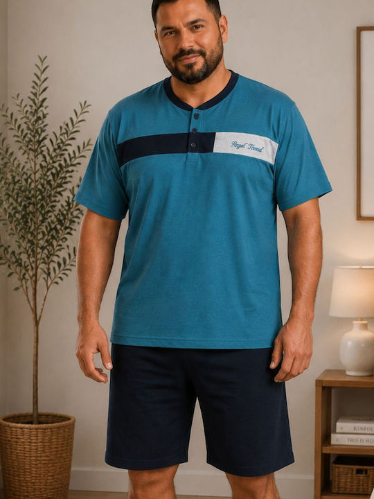 Rimoli Plus Size Summer Men's Cotton Pyjamas Veraman