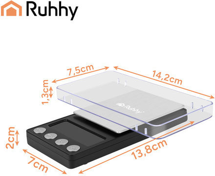 Ruhhy Professional Precision Scale with Accuracy 0.01gr