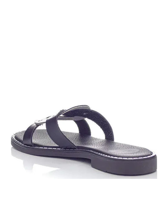 Damen Flache Sandalen Anatomisch in Schwarz Farbe