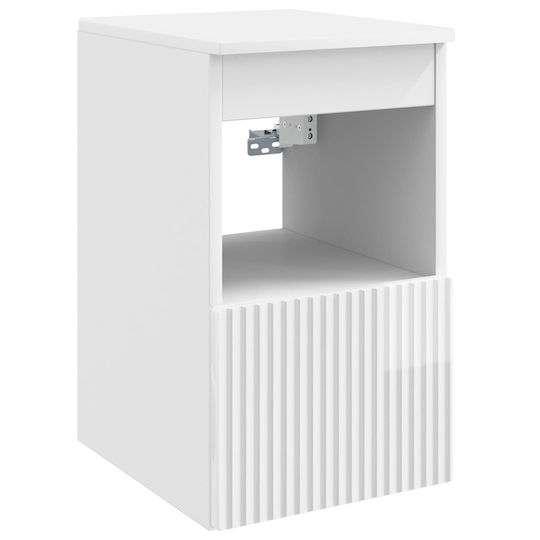 vidaXL 3405621 Πάγκος με Νιπτήρα Μ49.5xΒ35xΥ63cm Λευκό