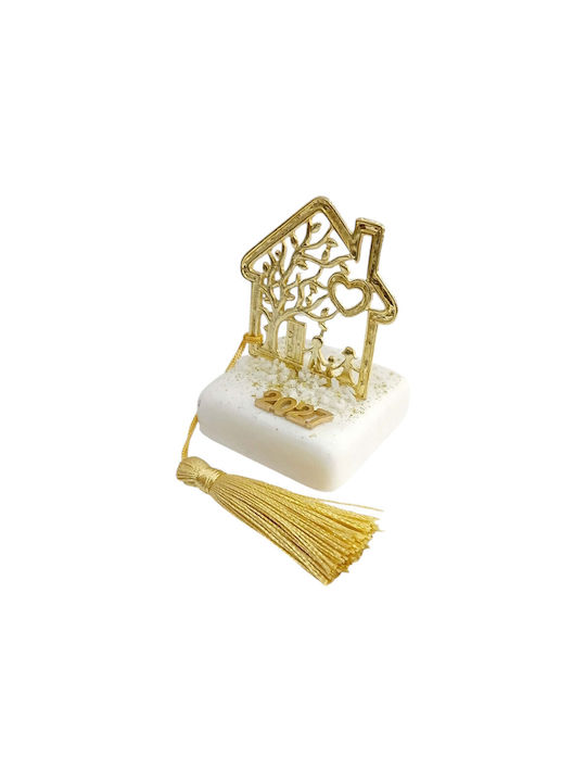 Kalliopi Silver Tabletop New Year's Lucky Charm Home Gold From Stone 2027 5x8cm