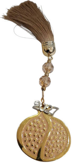 Kalliopi Silver Tabletop New Year's Lucky Charm Pomegranate Gold 2027