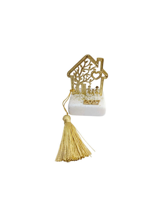 Kalliopi Silver Tabletop New Year's Lucky Charm Home Gold From Stone 2027 5x8cm