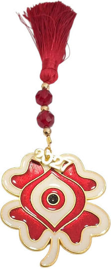 Kalliopi Silver Tabletop New Year's Lucky Charm Red Eye 2027