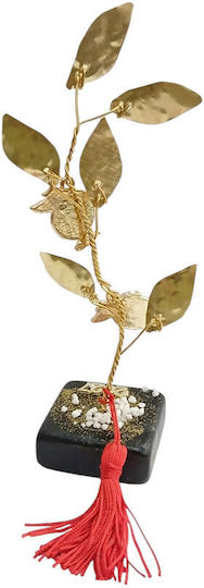Kalliopi Silver Tabletop New Year's Lucky Charm Pomegranate Bronze Made of Stone 2027 5x5cm