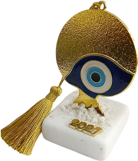 Kalliopi Silver Tabletop New Year's Lucky Charm Gold Pomegranate Stone 2027 Kalliopi Silver Tabletop New Year's Lucky Charm Gold Pomegranate Stone 2027