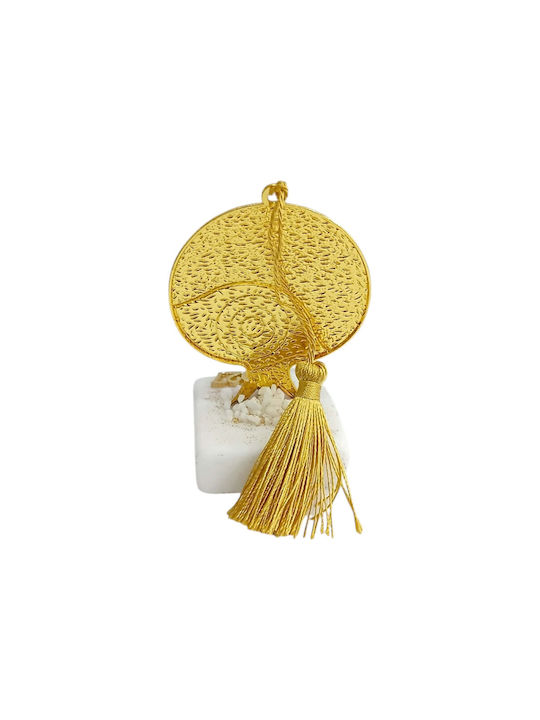 Kalliopi Silver Tabletop New Year's Lucky Charm Gold Pomegranate Stone 2027
