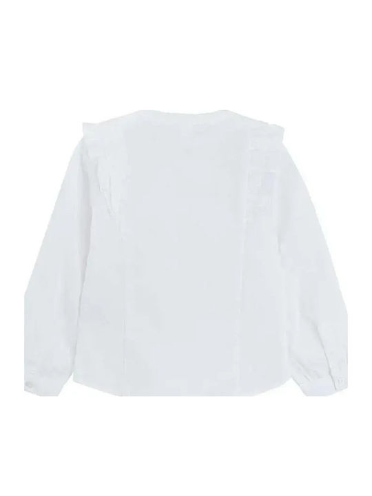Tricou Pentru Copii Cu Mânecă Lungă Alb